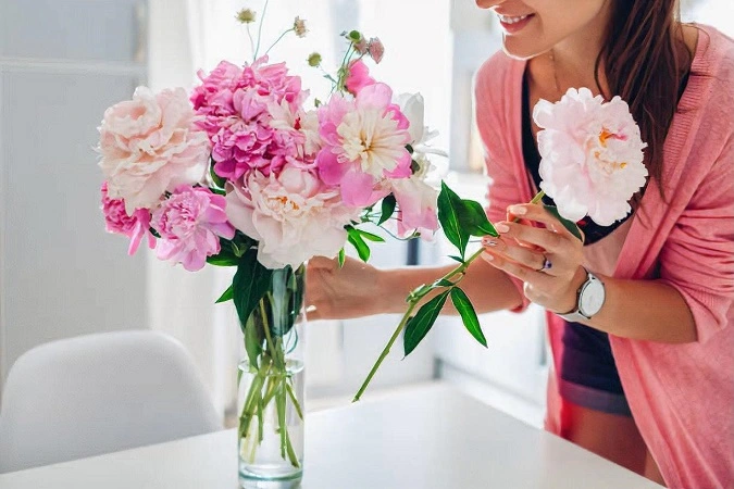 Flowers With A Vase