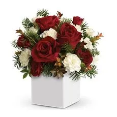 Hugs At Christmas Flowers