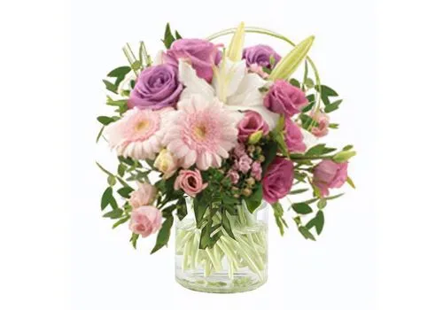 Pastel Bunch With Vase
