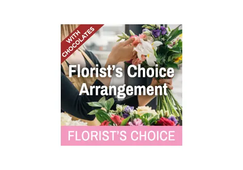 Florist's Choice Arrangement With Chocolates
