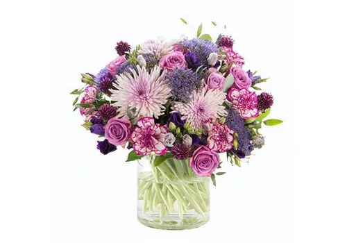 Purple Mixed Flowers Bunch