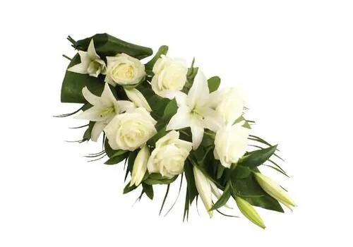 White Funeral Wreath
