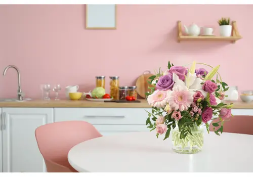 Pastel Bunch With Vase deco