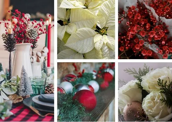 Christmas Decorating with Fresh Flowers