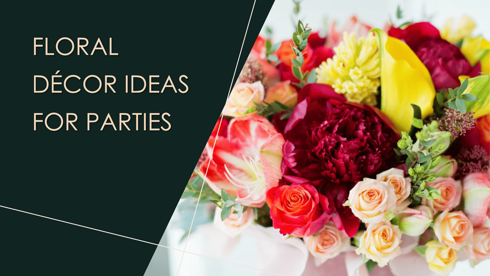 Floral Décor Ideas for Parties By Lily's Florist Australia