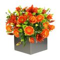 Mixed Orange Flowers Arrangement Mixed Orange Flowers Arrangement