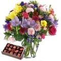 Colourful Bunch Including Chocolates Colourful Bunch Including Chocolates