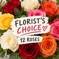 12 beautiful roses florist's choice in a bunch desgined to impress