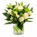 gorgoeus white bunch of mixed blooms