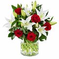 Lily and rose bunch