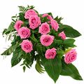 Pink rose sheath for a funeral