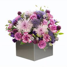Purple Mixed Flowers Arrangement