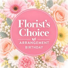 Fresh flowers chosen by our florist for a birthday celebration