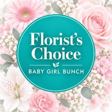 Baby girl flowers chosen by our florist