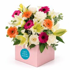 A pop of vibrant colour with mixed flowers to brighten your day