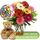 Gerbera Bunch + Teddy + Birthday Balloon