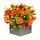 Mixed Orange Flowers Arrangement