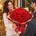 36 red roses arranged in a beautiful bunch