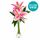 Beautiful lilies in a lovely glass vase which will last for many days
