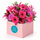 Pretty pink mixed blooms set in a box for all occasions