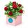 6 red roses in a box for maximum impact and longevity