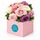 Beautiful mixed pastel roses set in a box