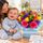 Boxed arrangement designed for the arrival of a new baby boy