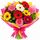 bright gerberas wrapped in paper extra large size