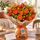 bunch of bright orange blooms
