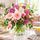 Beautful bunch of fresh pastel coloured blooms