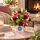 Red rose arrangement of fresh red tones blooms