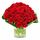 36 red roses in a bnch