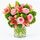 blush pinks blooms wrapped in paper