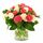 carnations and roses in a bunch