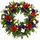 wreath of mixed flowers for a funeral