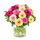 Pastel gerberas and roses in a bunch
