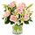 pastel lily and rose bunch