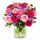 Stunning roses and gerberas in a bunch