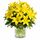 Yellow lily bunch