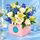 blue mist arrangment