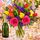 Bright bunch with sparkling wine for the ultimate party gift