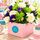 lilac and lime flowers in a box