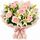 pastel pink roses and lily