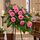 pink rose sheath for a coffin for church