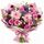 purple and lilac fresh blooms in a bunch