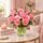 roses and pink carnation in a pretty bunch