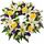wreath with purple tones