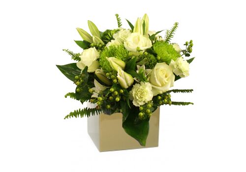 VIP White Flower Arrangement