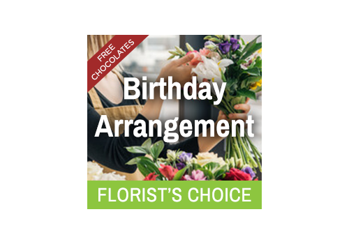 Florist's Choice Birthday Bunch With Free Chocolates