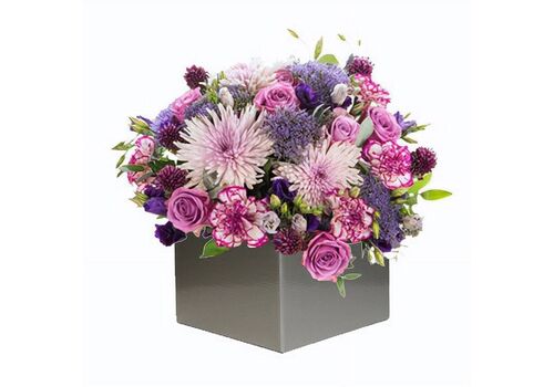 Purple Mixed Flowers Arrangement